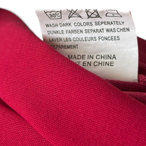 QEARAL Womens XL Deep V Neck Chiffon Blouse Balloon Sleeve Pop Over Fully Lined - Picture 9 of 10